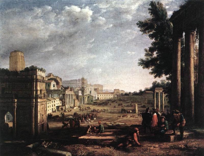 Claude Lorrain The Campo Vaccino, Rome dfg oil painting image